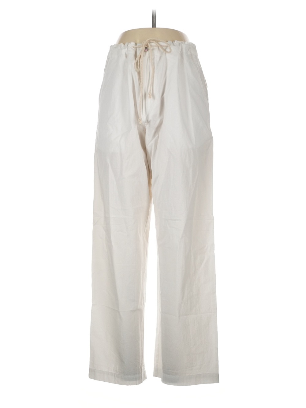 DONNI Drawstring Cotton Pants in White
